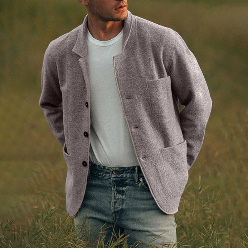Cardigan Homme Confortable Élégant avec Poches