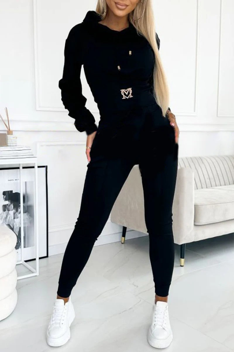 Combinaison de sport pour femme, à capuche, élastique, confortable