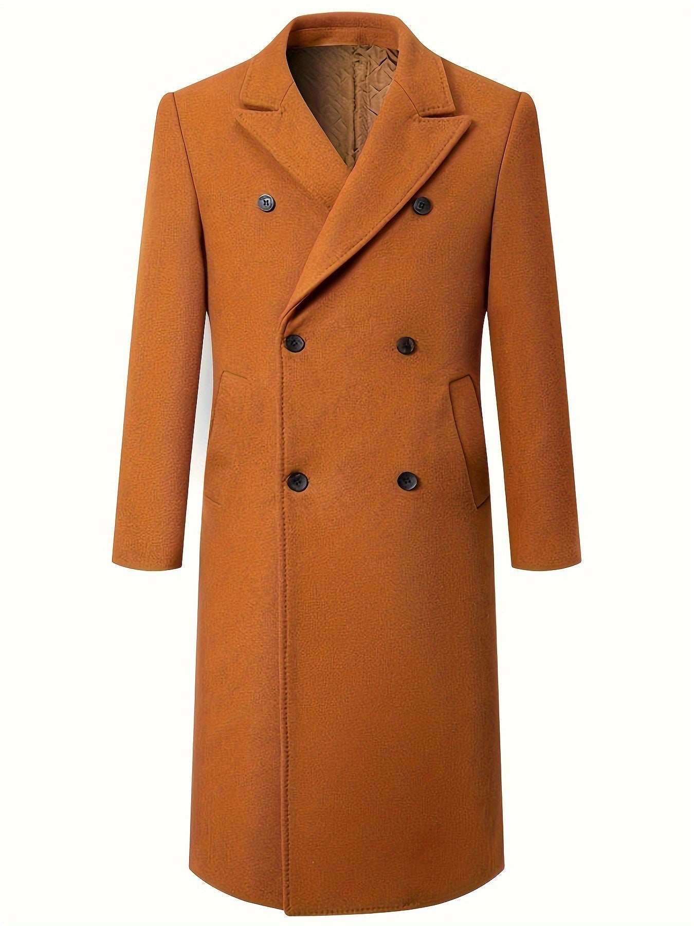 Manteau d'hiver homme double boutonnage élégant et stylé