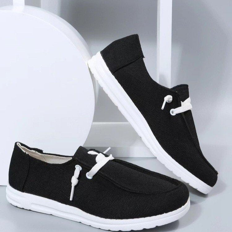 Damen Slip-On Schuhe Bequem Elastisch Rutschfest - IdealeKleiden
