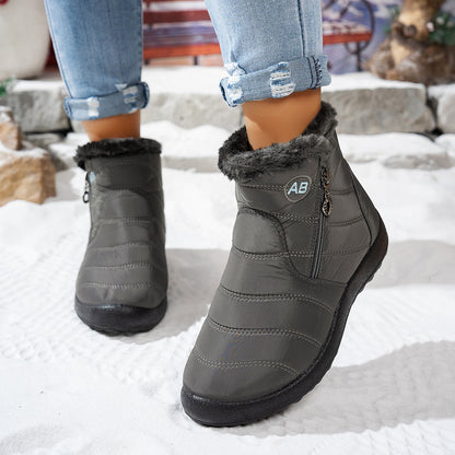 Bottes d'hiver pour femme Chaudes Pratiques Fermeture éclair