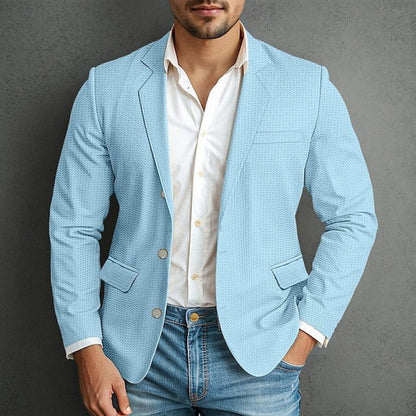 Blazer élégant pour homme avec fermeture éclair et nombreuses poches