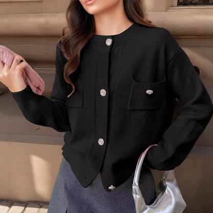 Cardigan femme mélange laine Coupe ample