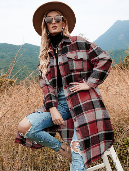Robe en flanelle pour femme à motif écossais, idéale pour l'hiver