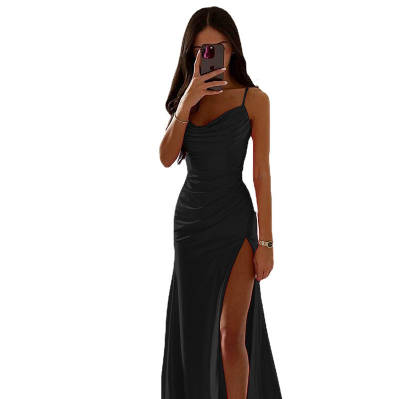 Robe longue élégante de qualité pour femme