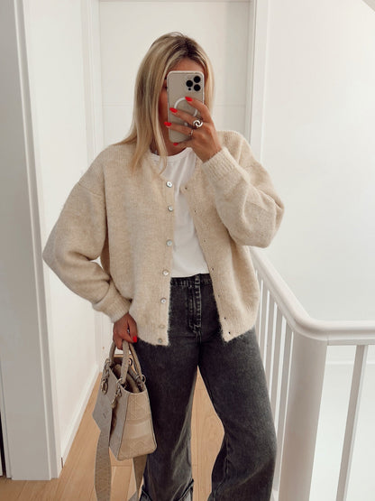 Cardigan Femme Doux Élégant Coupe
