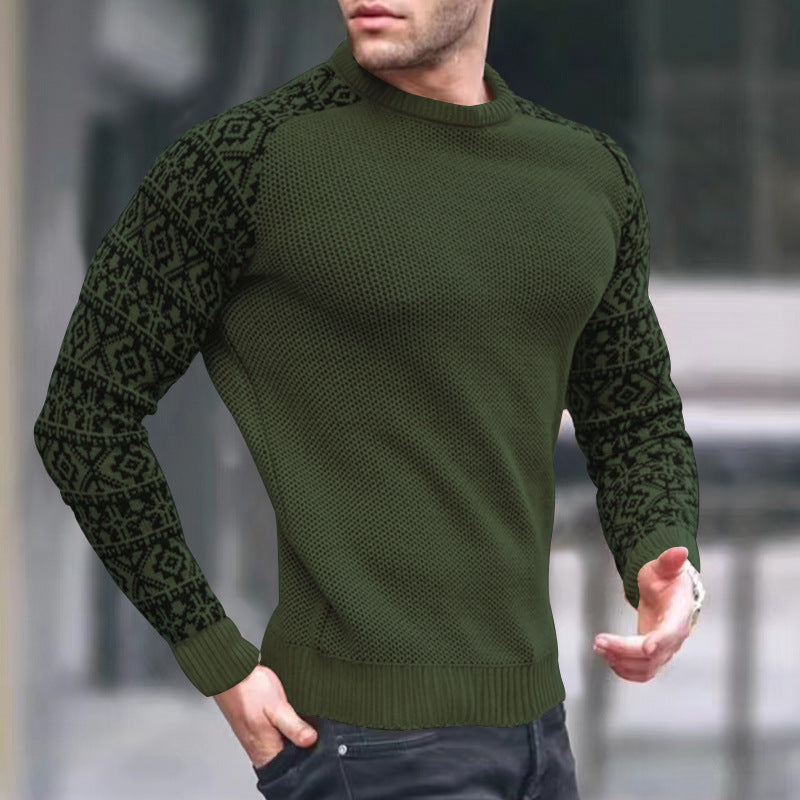 Pull en maille homme Motif graphique Style tendance