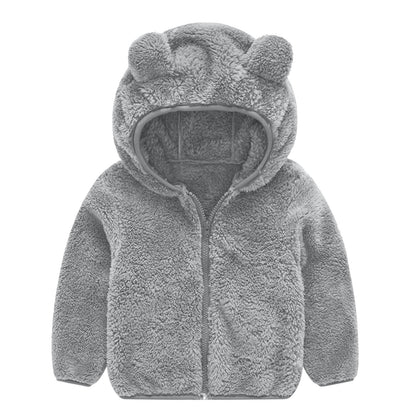 Veste polaire femme Oreilles d'ours Bonnet chaud Doux et confortable