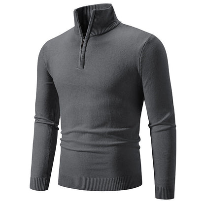 Pull homme moderne court fermeture éclair