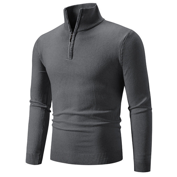 Pull homme moderne court fermeture éclair