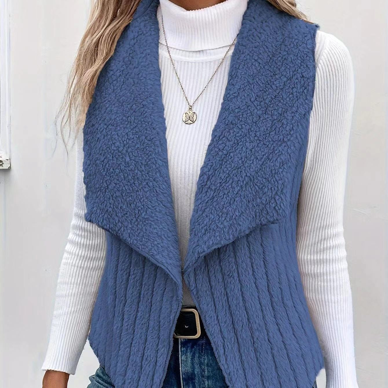 Gilet femme Effet fourrure doux Élégant