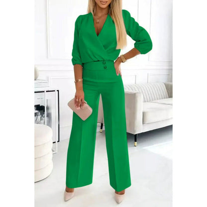 Combinaison élégante Femme Large Jambe Robe de Soirée