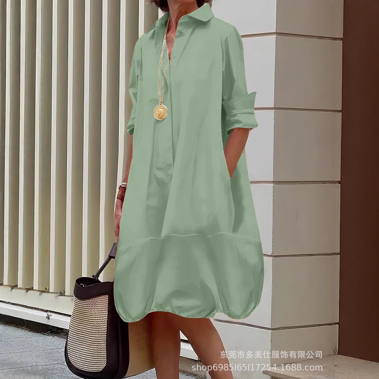 Robe d'été légère pour femme avec poches