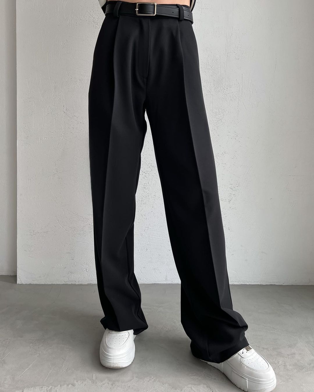 Pantalons taille haute élégants coupe slim pour femmes