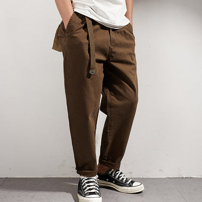 Pantalon cargo homme confortable élégant avec taille ajustable