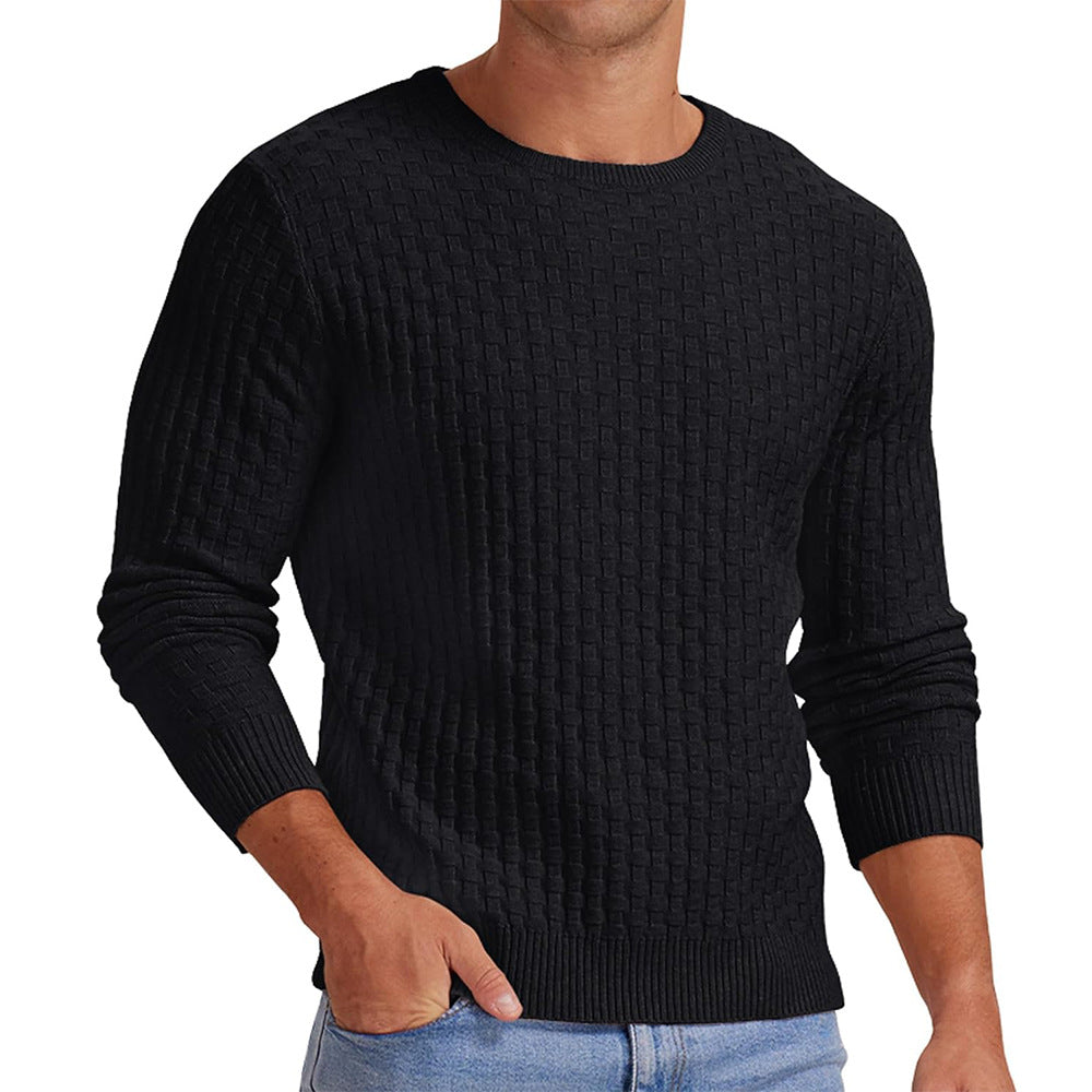 Sweatshirt homme manches longues col rond design moderne