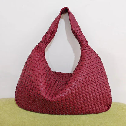 Sac cabas tissé Rouge Chic
