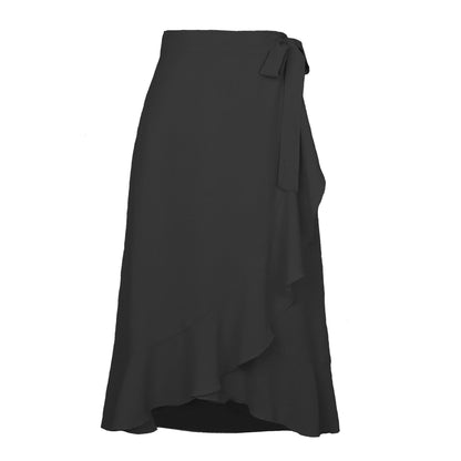 Jupe portefeuille femme élégante fluide robe d'été