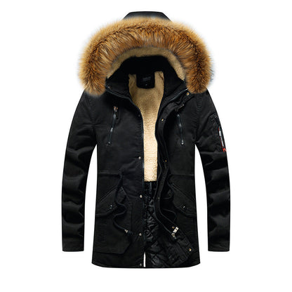 Veste d'hiver homme isolée capuche amovible