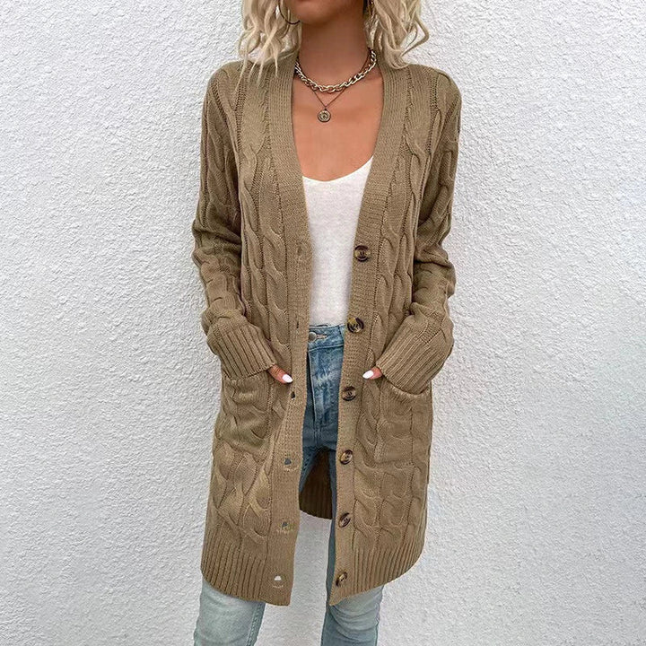 Gilet long tendance décontracté pour femme