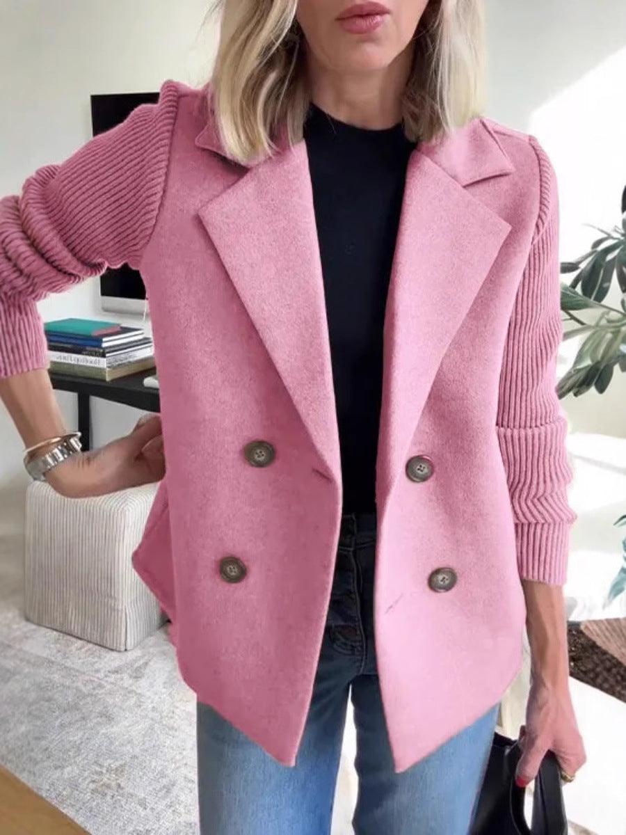 Blazer femme élégant à double boutonnage style moderne