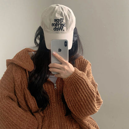 Cardigan à capuche femme chaud confortable