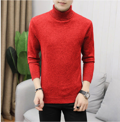 Pull col roulé en coton pour homme Design élégant