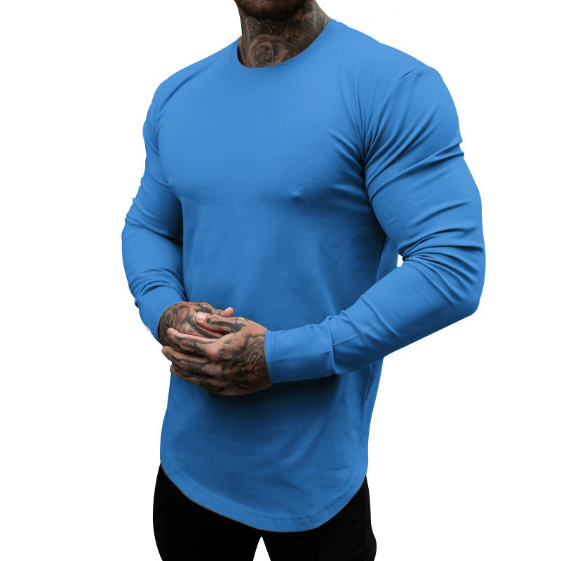 T-shirt manches longues homme Coton doux Col rond