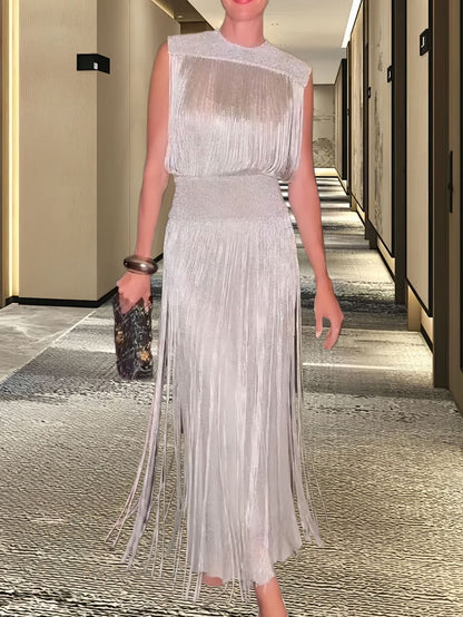 Robe de soirée élégante à ourlet évasé