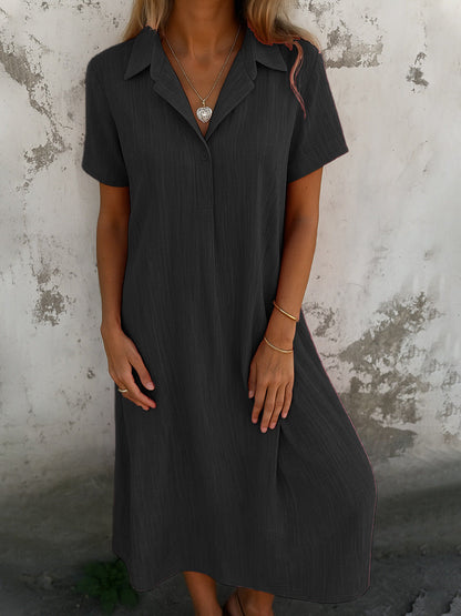 Robe-chemise élégante pour femme, vêtement d'été