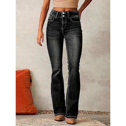 Jean bootcut femme design élégant de haute qualité