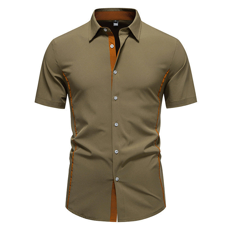 Chemise homme manches courtes style moderne
