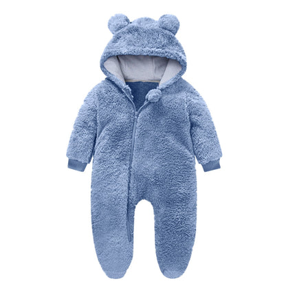 Grenouillère polaire enfant Oreilles d'ours Ultra-douce