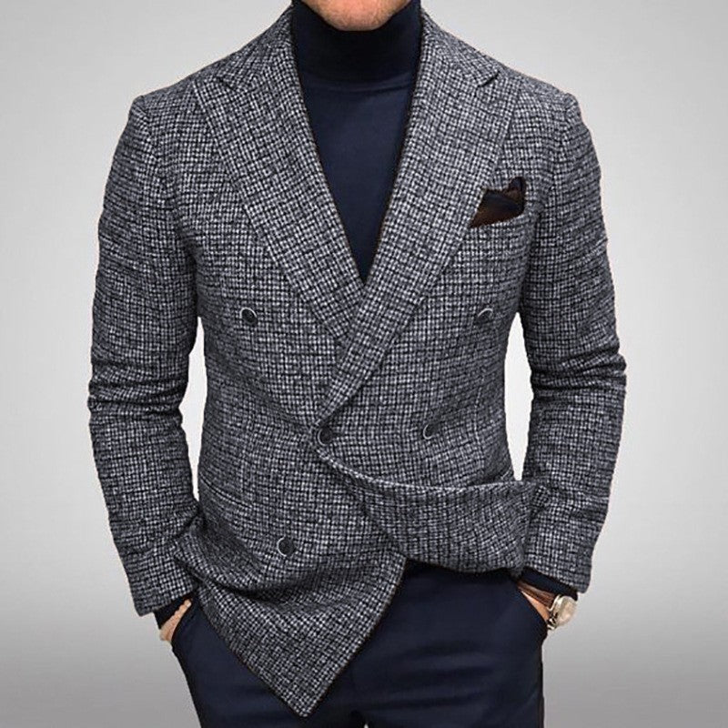 Herren Blazer Elegantes Karomuster - IdealeKleiden