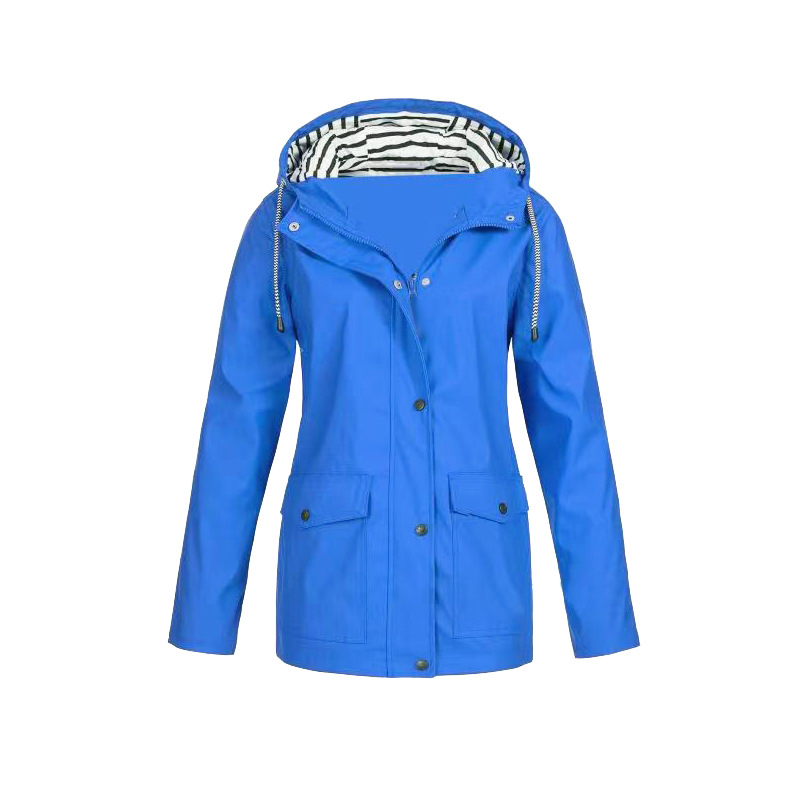 Veste femme imperméable Capuche Fermeture éclair