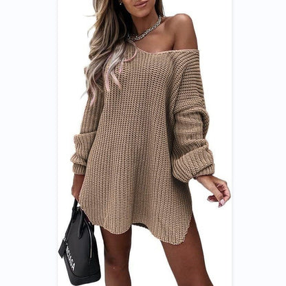 Robe pull oversize pour femme coupe ample