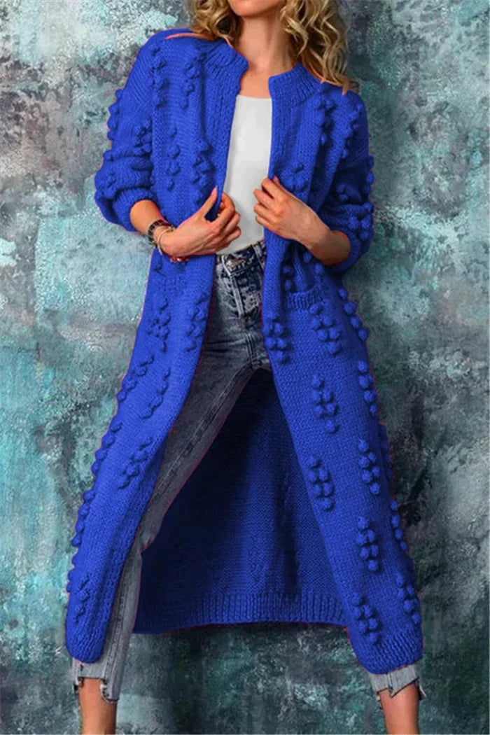 Cardigan long stylé, design élégant