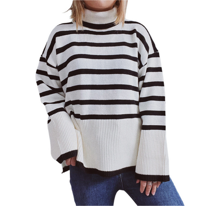 Pull-overs rayés pour hommes Chaleur et confort