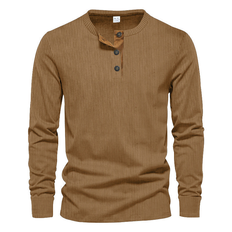 T-shirt à manches longues structuré pour homme au design moderne