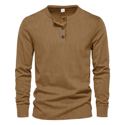 T-shirt à manches longues structuré pour homme au design moderne