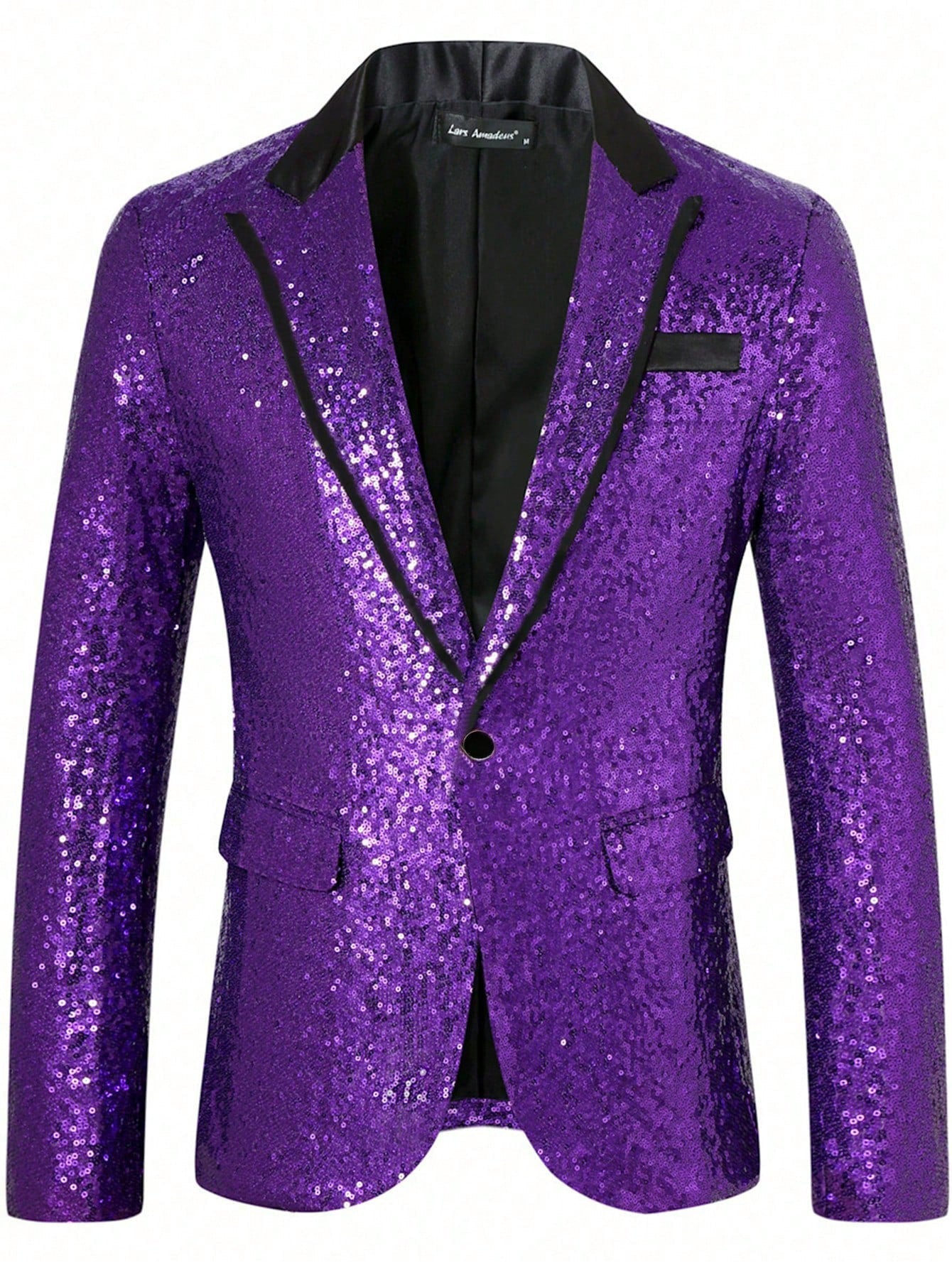 Blazer Homme à Paillettes Élégant Tenue de Soirée