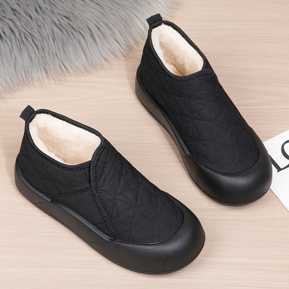 Chaussures bateau doublées polaire confortables pour femmes