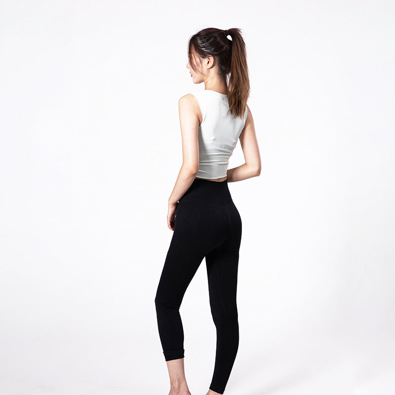 Ensemble de sport pour femme : Crop top et leggings taille haute