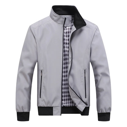 Veste mi-saison légère pour homme avec col montant