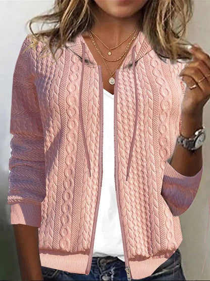 Gilet pour femme en maille torsadée qualité douce