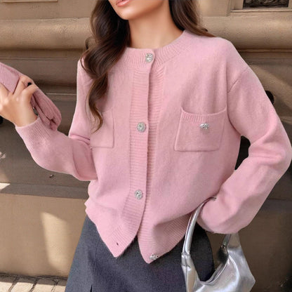 Cardigan femme mélange laine Coupe ample