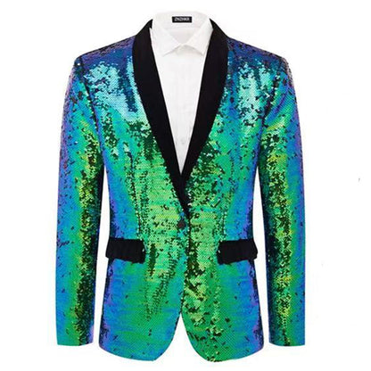 Herren Abendanzug Elegant Glanz Pailletten - IdealeKleiden