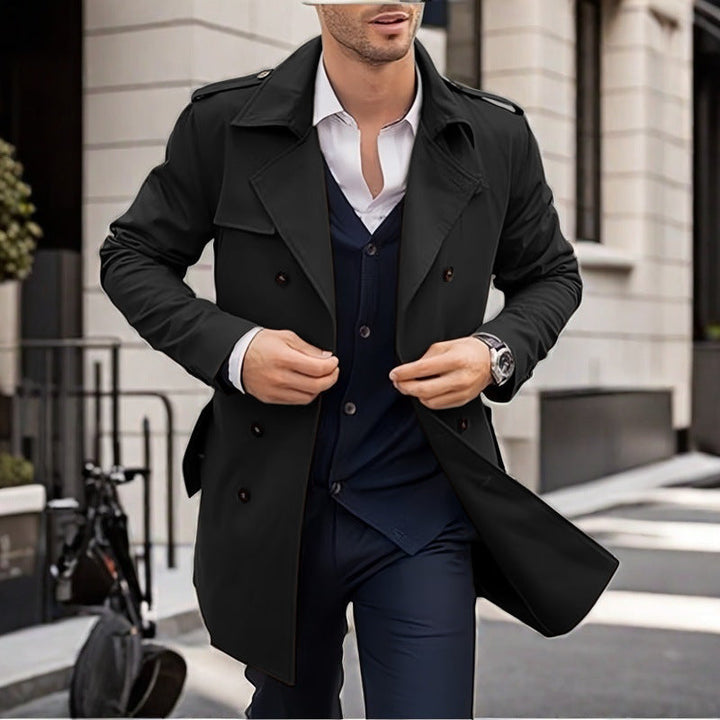 Trench-coat classique homme avec poches