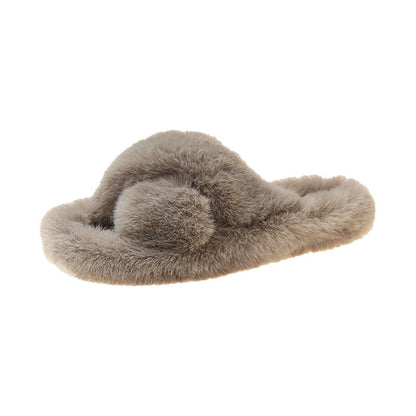 Chaussons en peluche doux et moelleux pour femmes