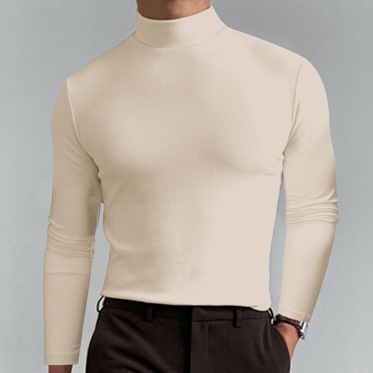 Pull col roulé homme chic et moderne
